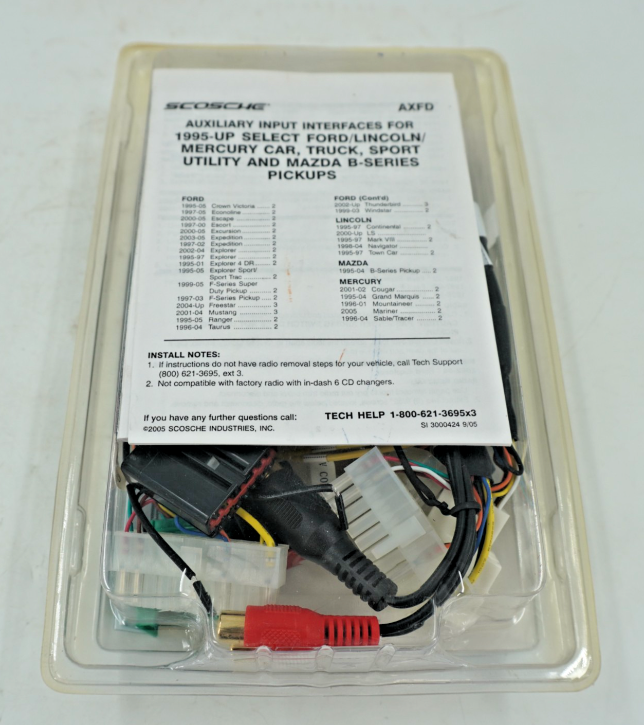 Scosche AXFD 1995-2005 FORD/LINCOLN/MERCURY