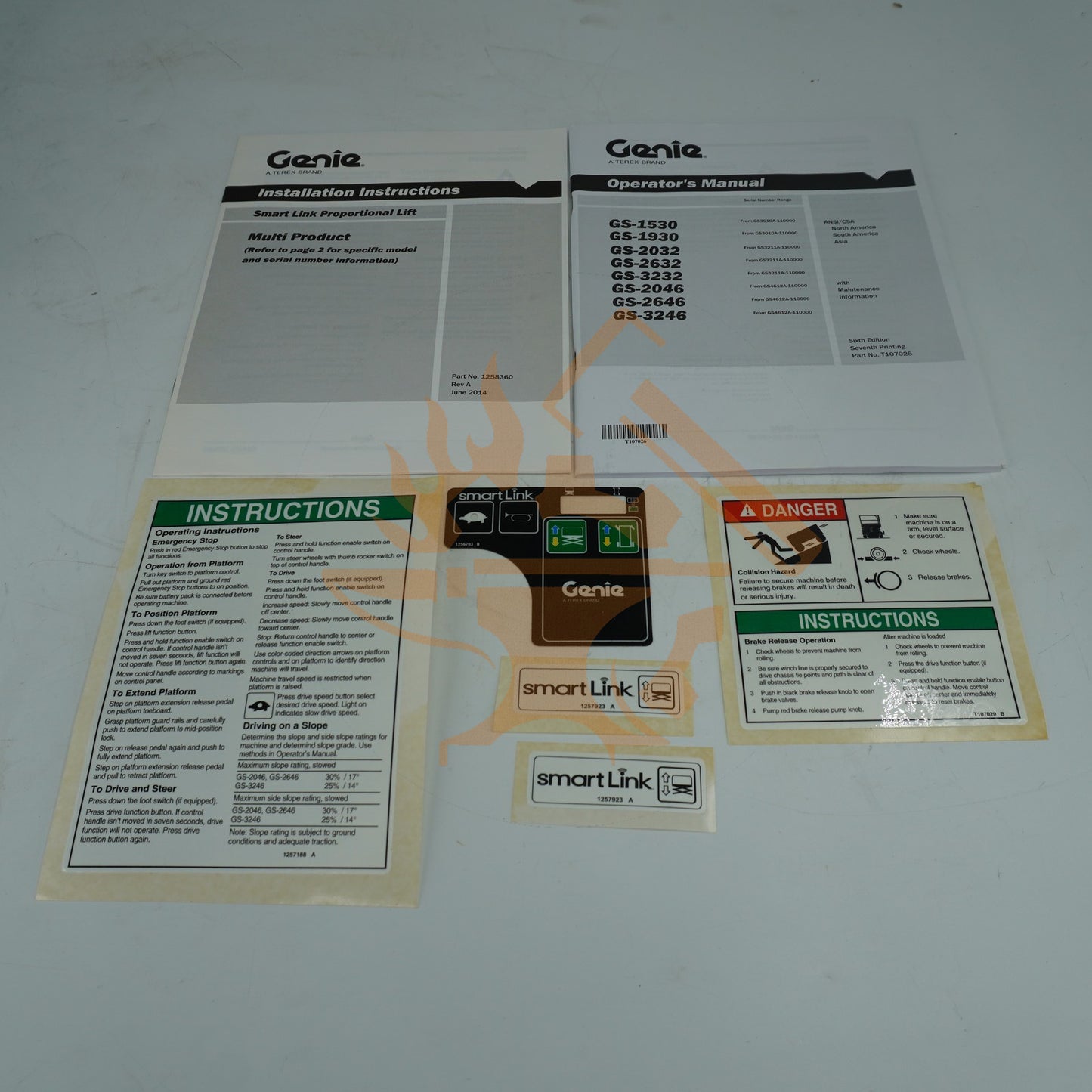 SMARTLINK PROP LIFT UPGRADE KIT ANSI GS46 GENIE OEM ORG 1258366GT