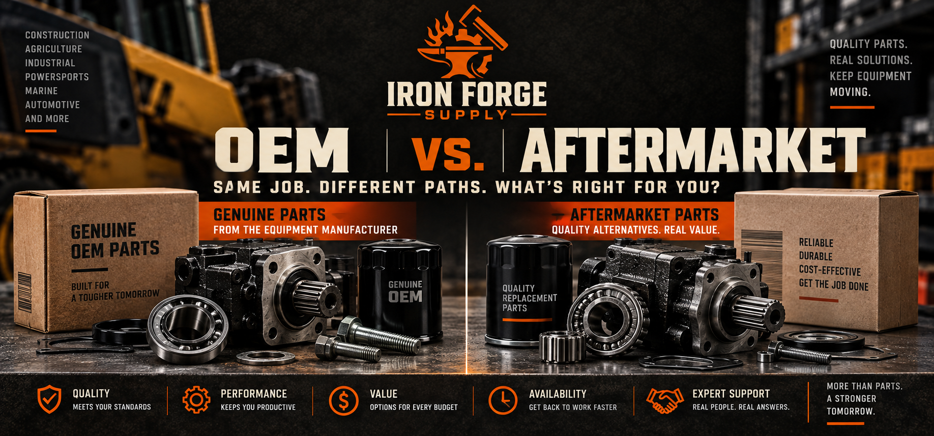 OEM vs. Aftermarket Equipment Parts: What You Should Know Before You Buy