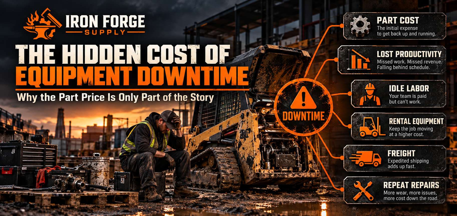 The Hidden Cost of Equipment Downtime: Why the Part Price Is Only Part of the Story