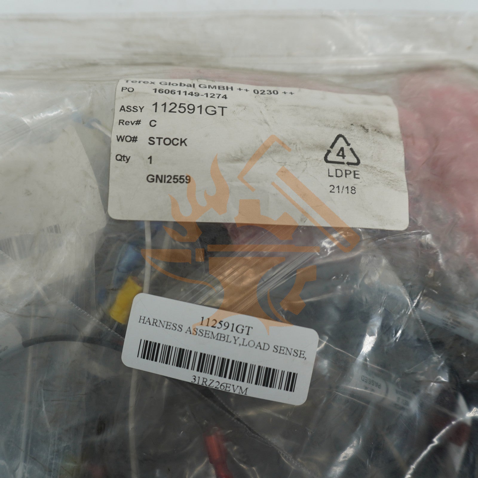 HARNESS ASSEMBLY,LOAD SENSE,90 GENIE ORG 112591GT