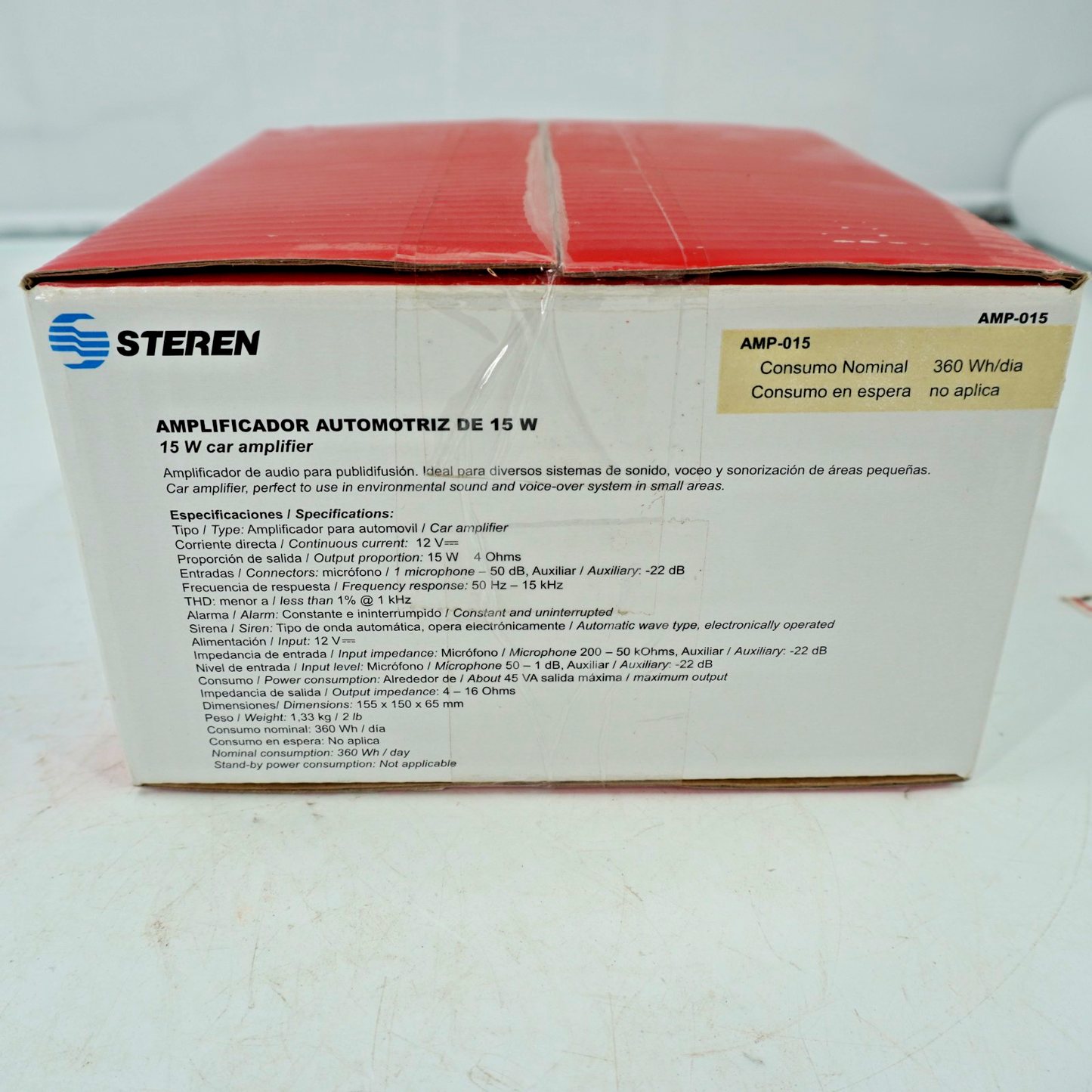 Steren 15W Car Amplifier AMP-015 NOS New In Box