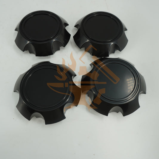 4PC MATTE BLACK CENTER CAP