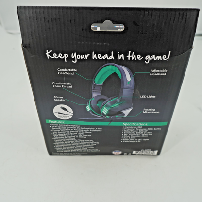 IQ Sound IQ-460G Gaming Headset - Stereo Mini-phone 3.5mm Wired
