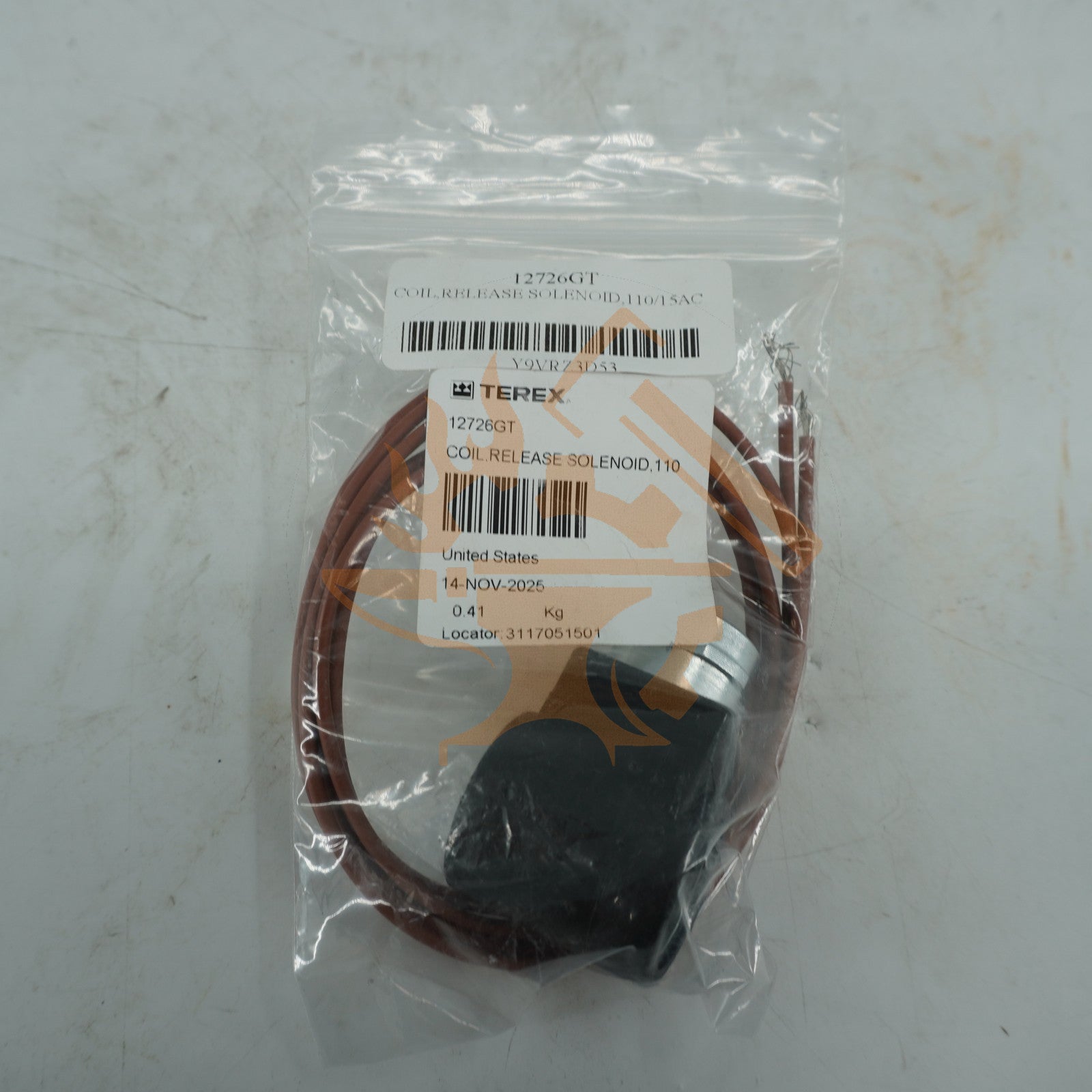 RELEASE SOLENOID COIL 110/15AC GENIE OEM ORG 12726GT
