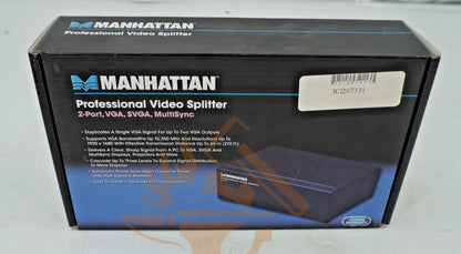 MANHATTAN 207331 Professional Video Splitter (2 Port)