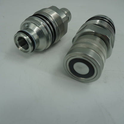 Male & Female Flat Face Coupler Kit 6679837 6680018 for Bobcat 753 763 773 863