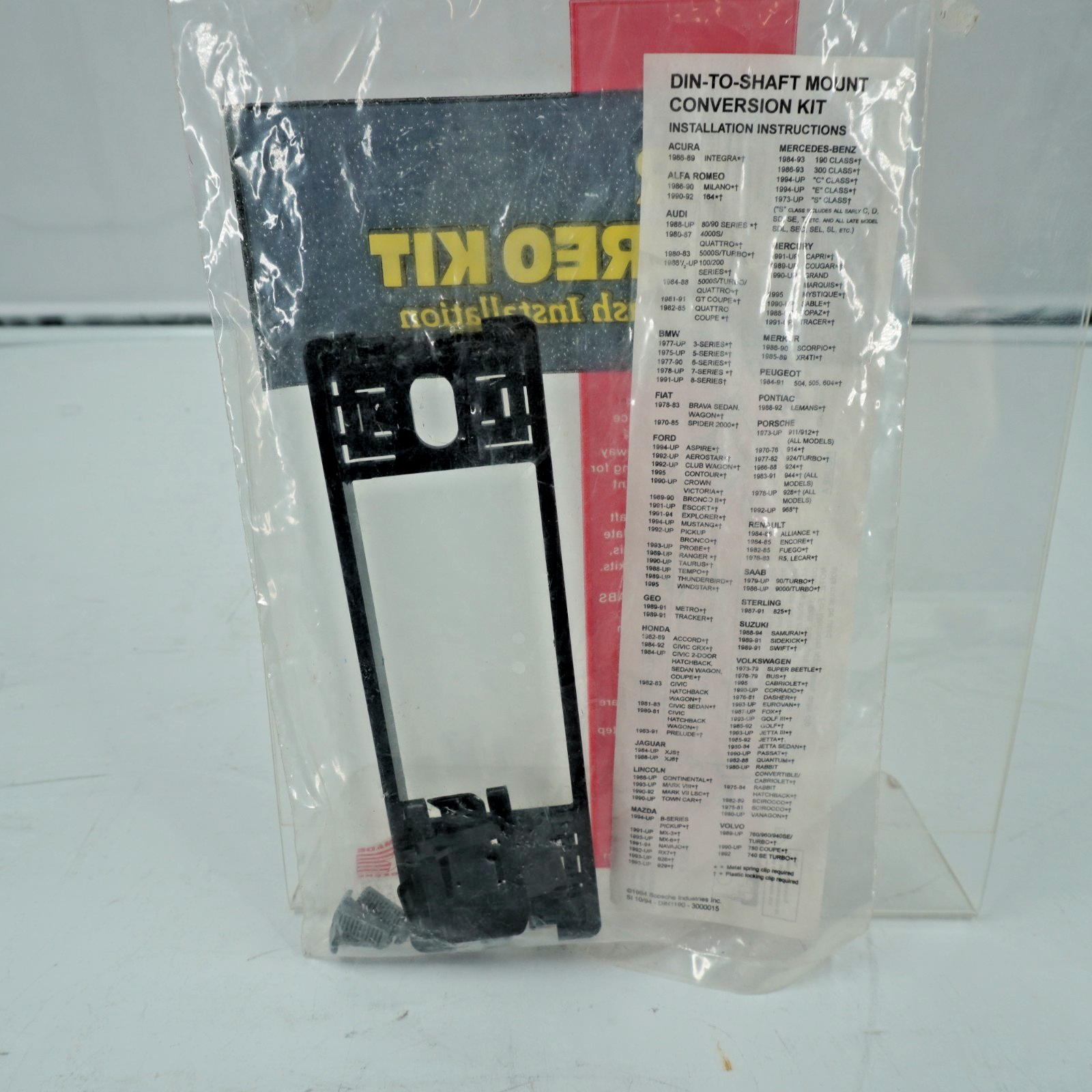 SCOSCHE DIN1190B DASH INSTALL KIT