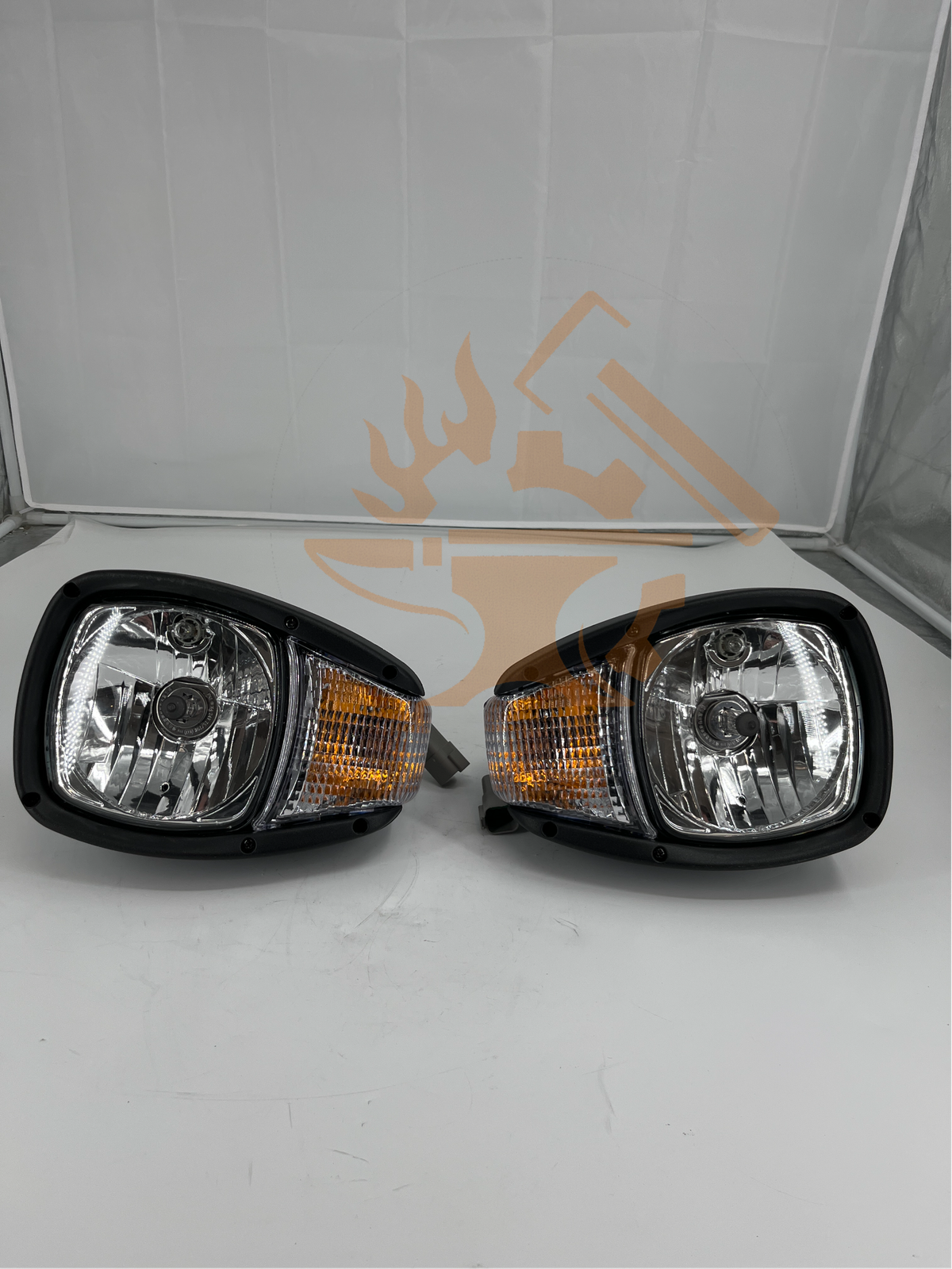 24V A Pair Headlight 195-0192 195-0191 for CAT 3054C 3044C C4.4 3054 906H 907H