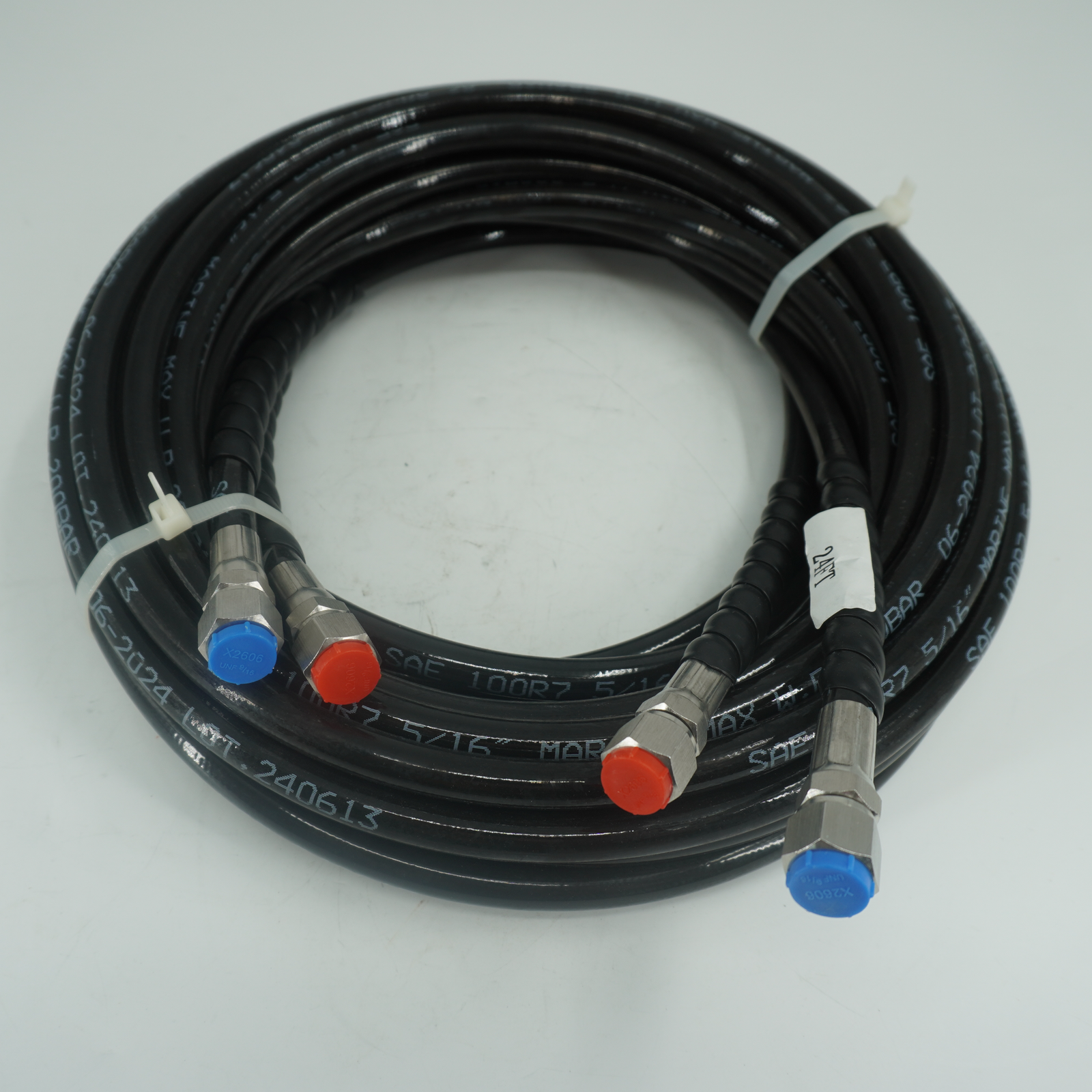 24FT Hose Kit HO5124 for SeaStar Outboard Hydraulic Steering System