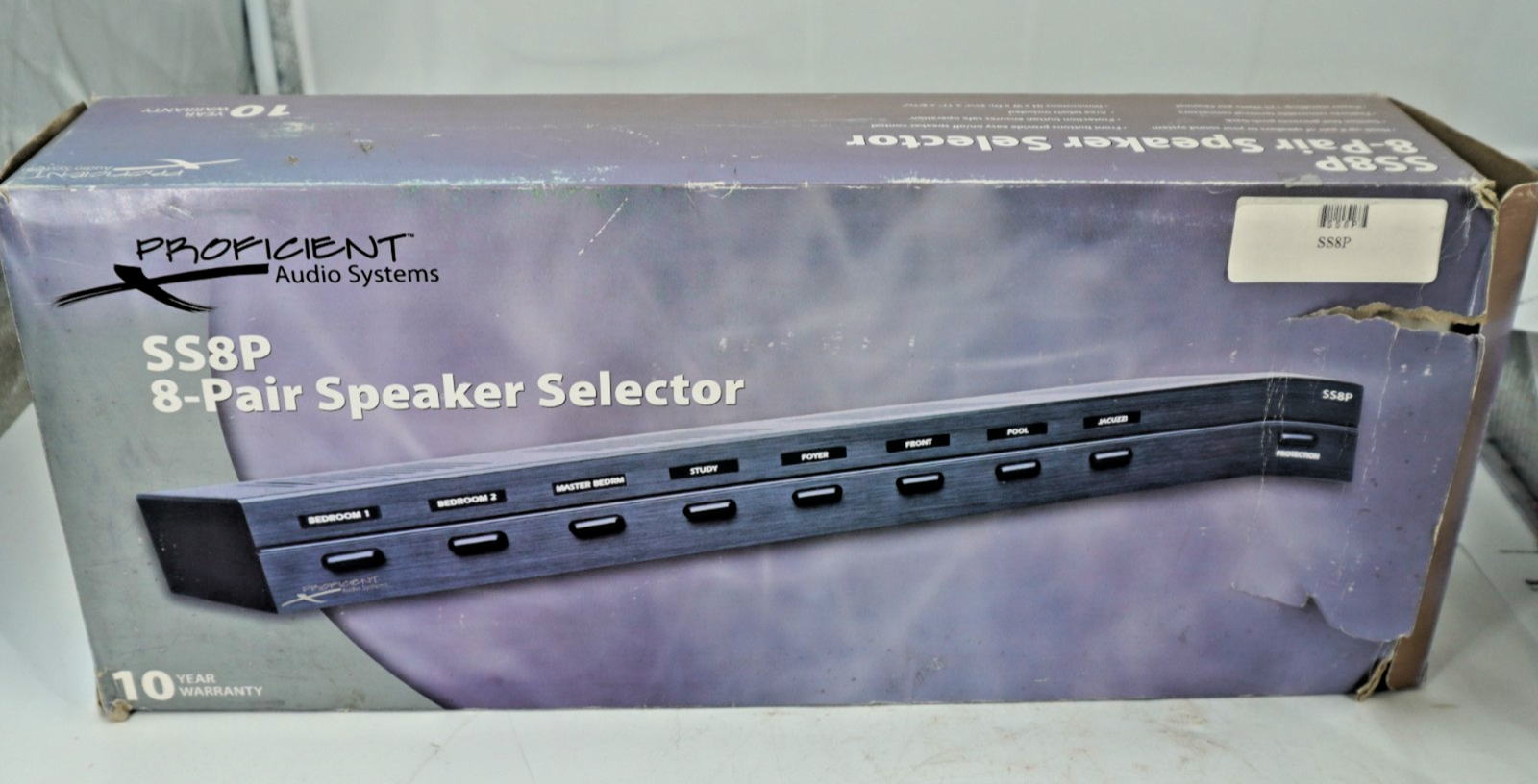 PROFICIENT AUDIO SYSTEMS SS8P 8 PAIR SPEAKER SELECTOR Stereo Switch