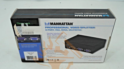MANHATTAN 207331 Professional Video Splitter (2 Port)