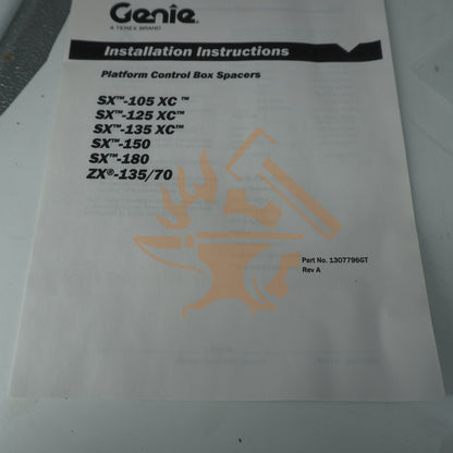 CONTROL BOX SPACERS PLATFORM KIT GENIE OEM ORG 1307794GT