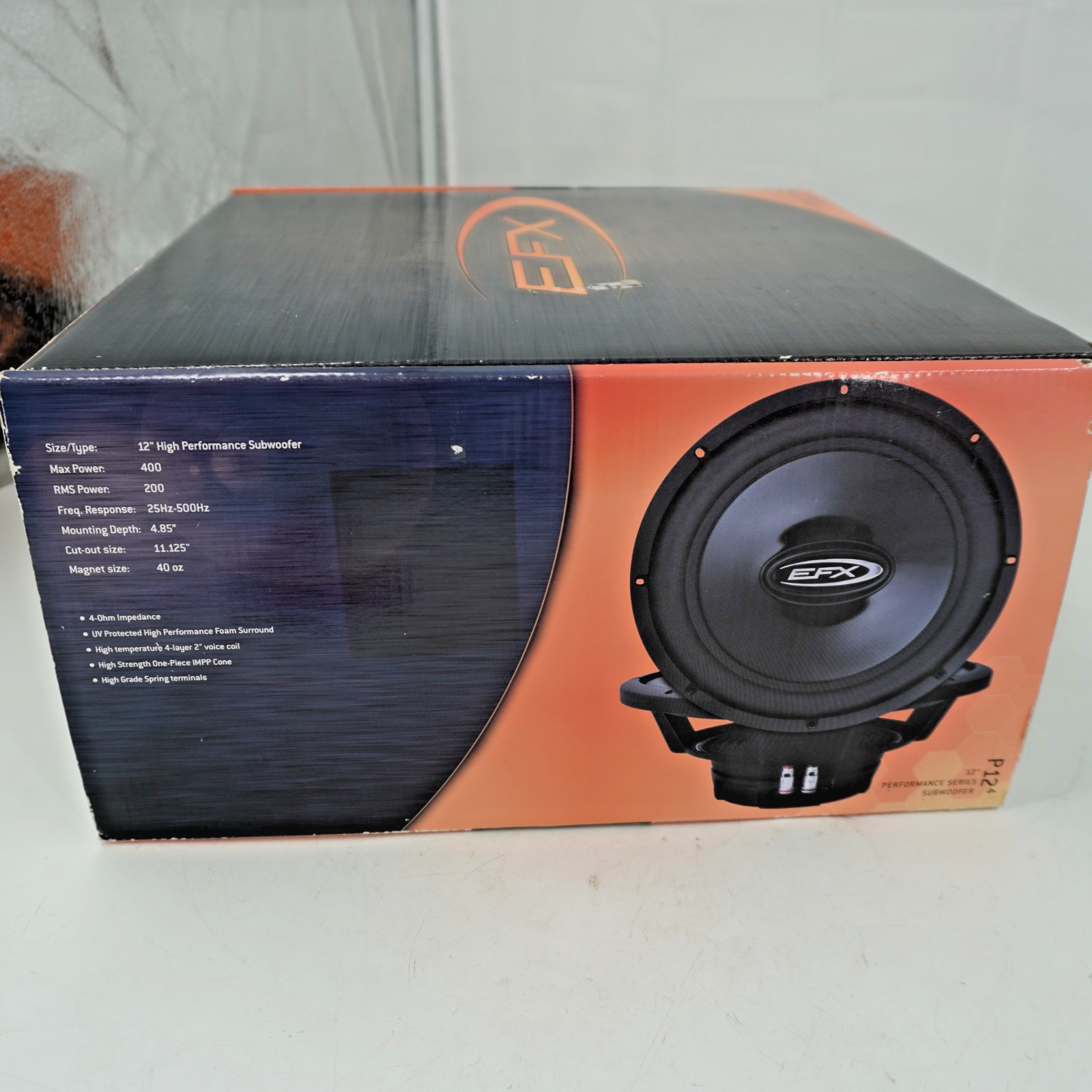 SCOSCHE EFX C124 12" 4 OHM 400W COMPETITION CAR SUBWOOFER