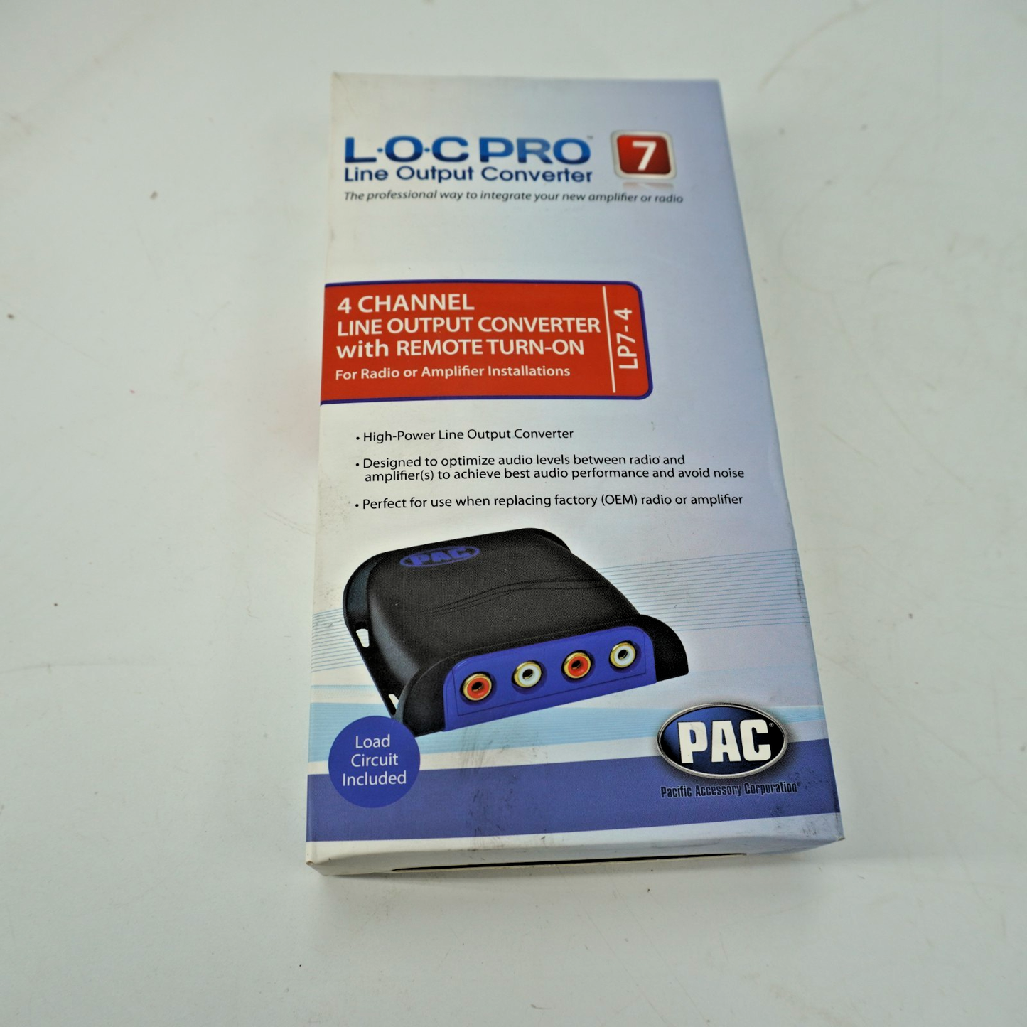 PRO SERIES 4-CHANNEL LINE OUTPUT CONVERTER PACLP7-4