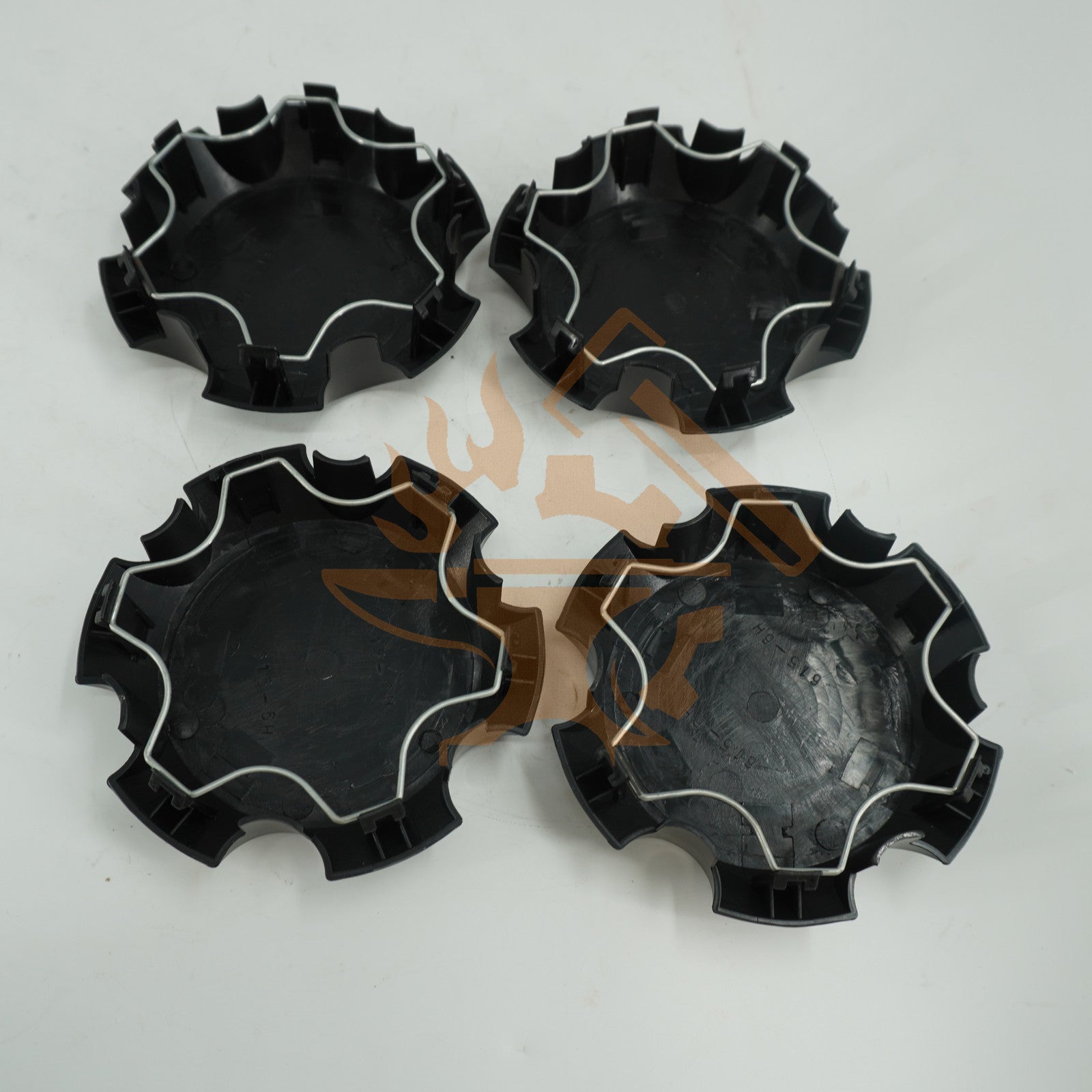 4PC MATTE BLACK CENTER CAP