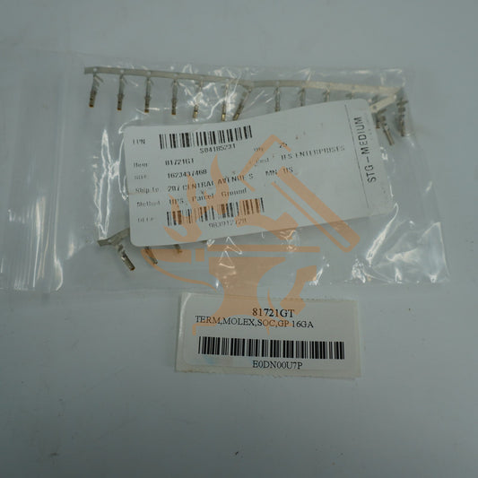 TERM,MOLEX,SOC,GP 16GA GENIE ORG 81721GT