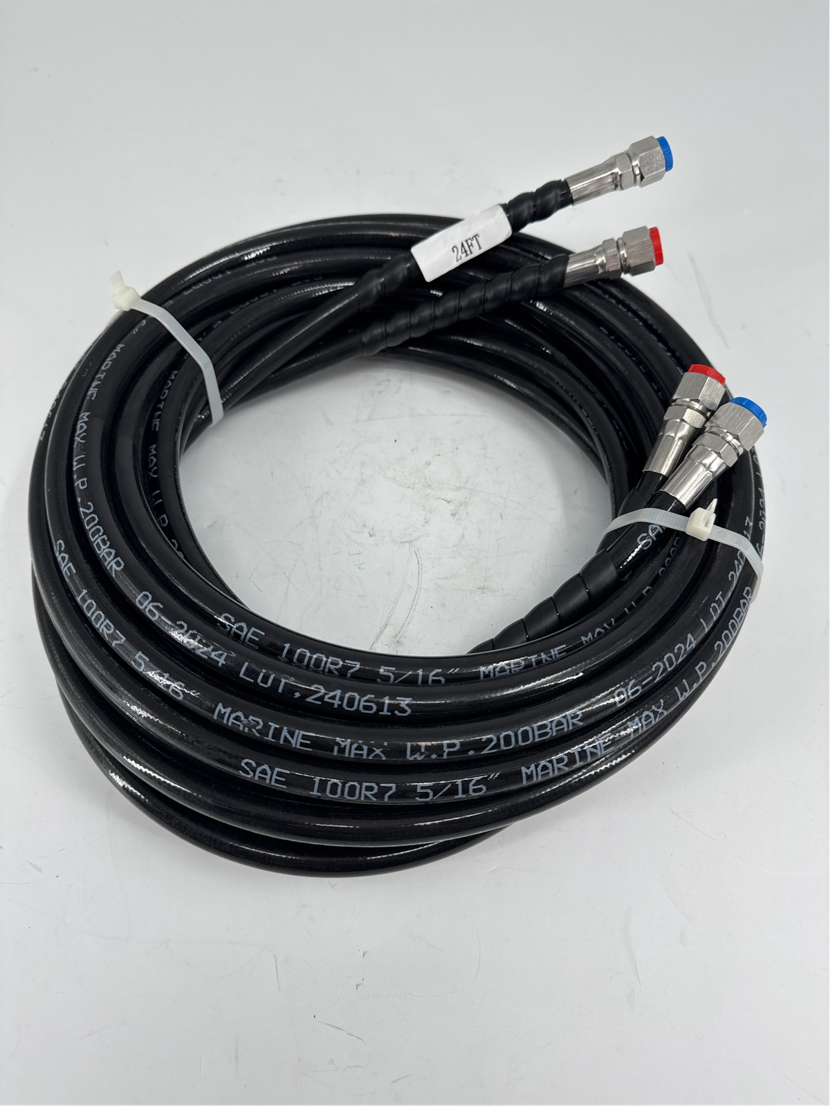 24FT Hose Kit HO5124 for SeaStar Outboard Hydraulic Steering System