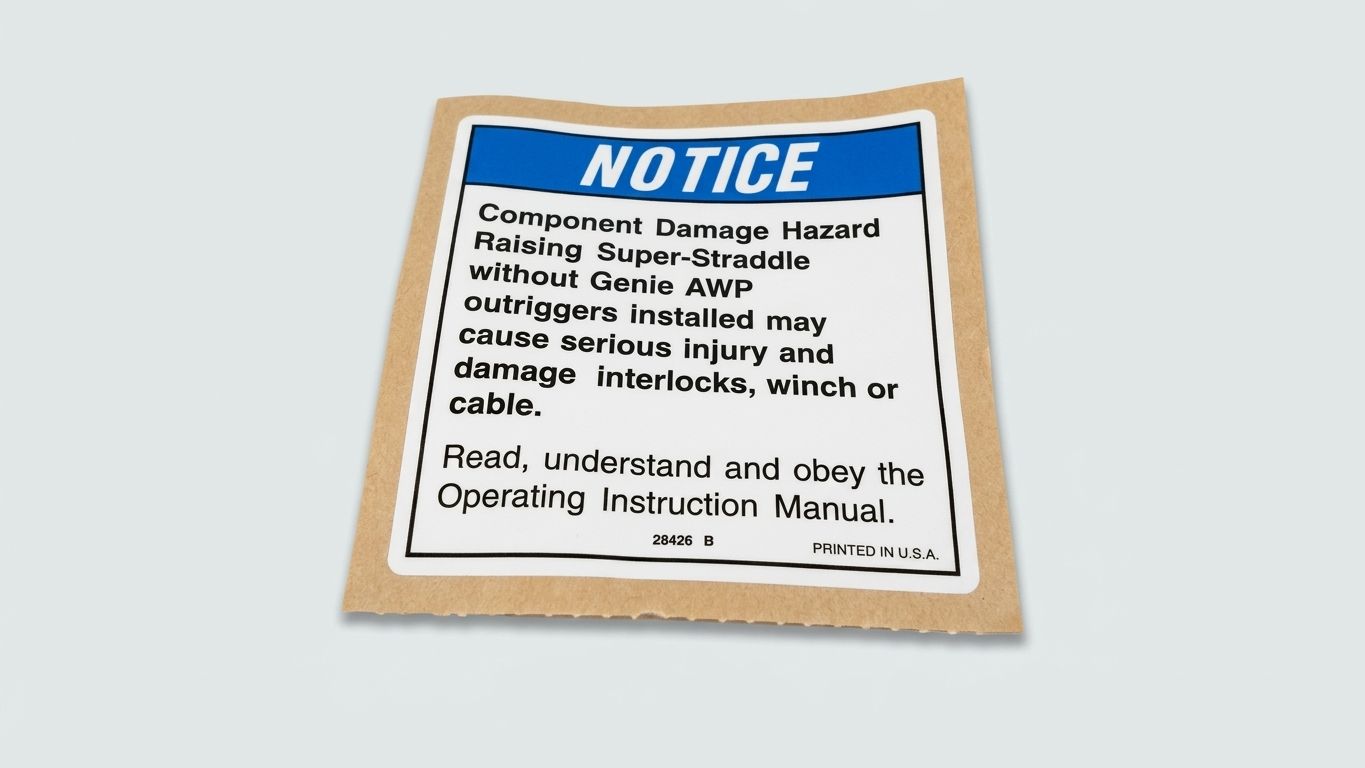 DECAL, CAUTION, DAMAGE HAZARD