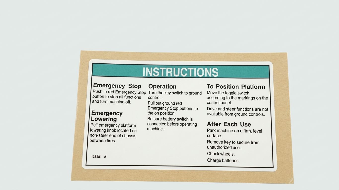 DECAL, INSTRUCTIONS-OPER, GCP