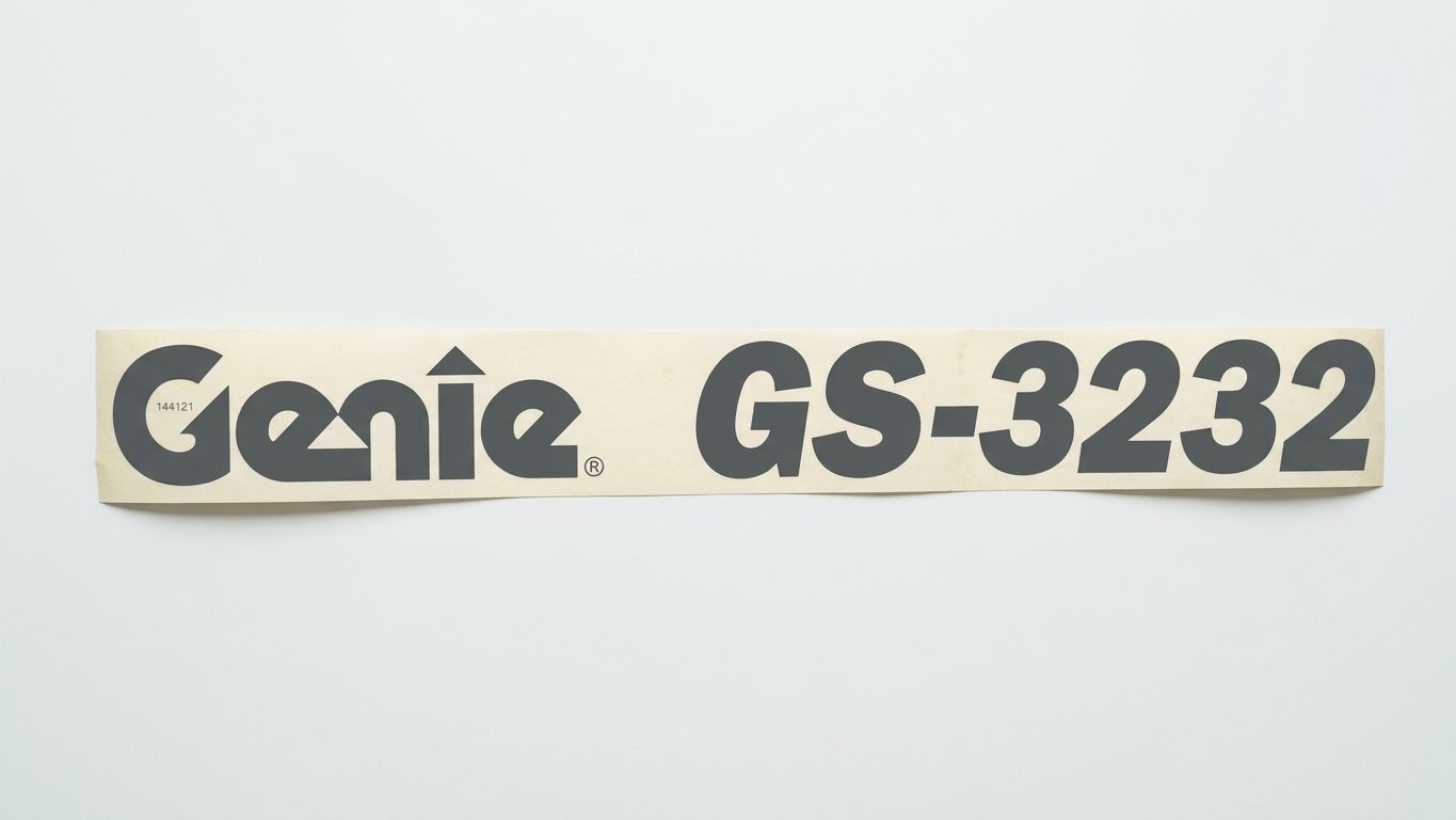 DECAL, COSMETIC, GENIE, GS3232, BLK