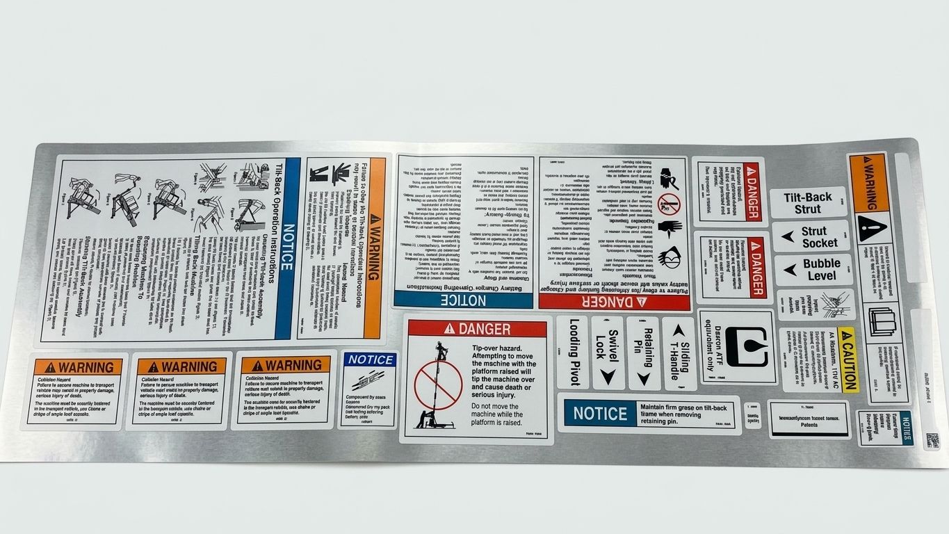 DECAL KIT, SAF/INST, AWPS W/ TB