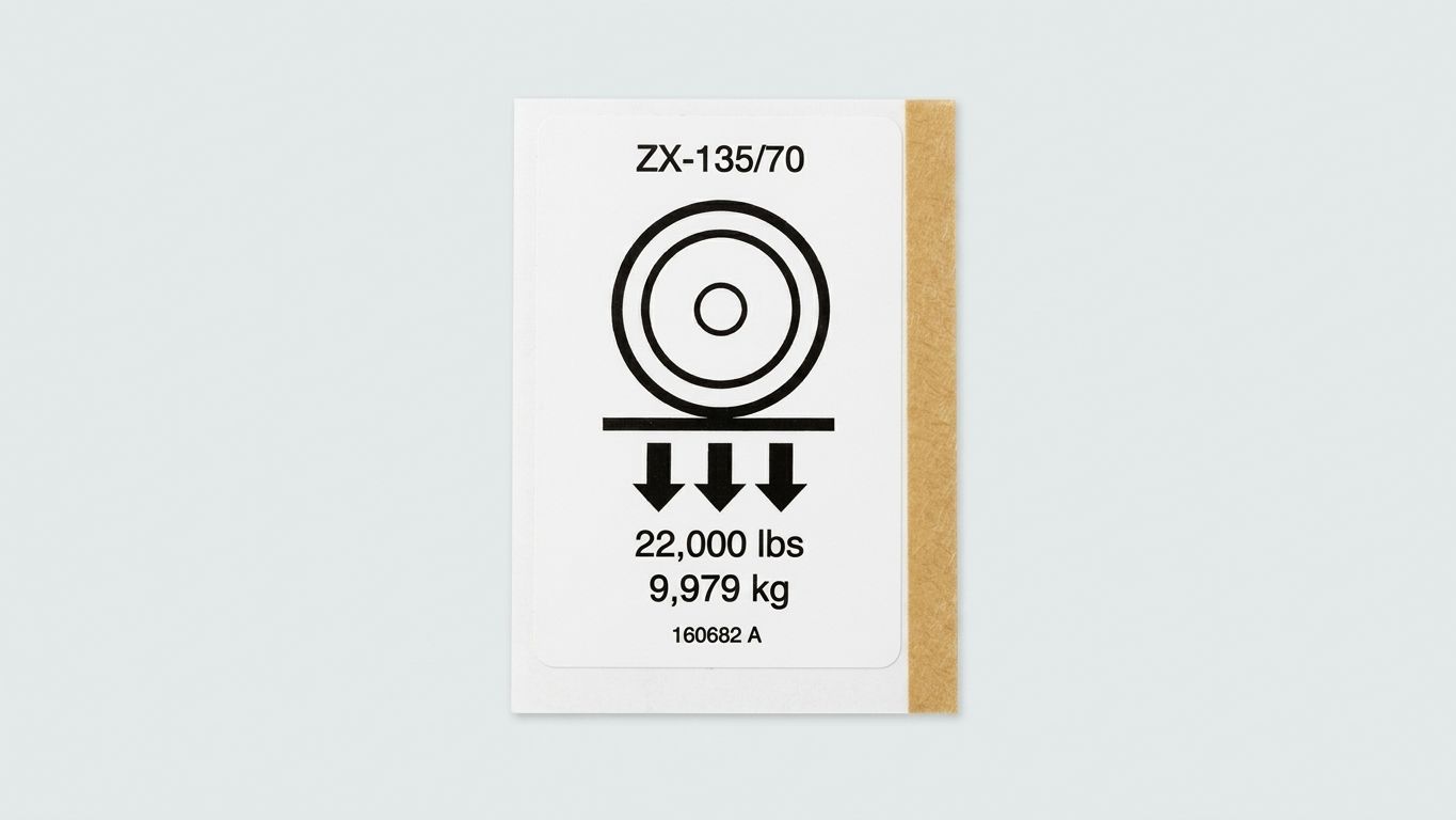 DECAL, LABEL WHEEL LOAD ZX135