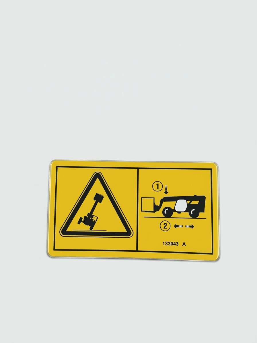 DECAL, OVERTURNING, KEEP LOAD LO