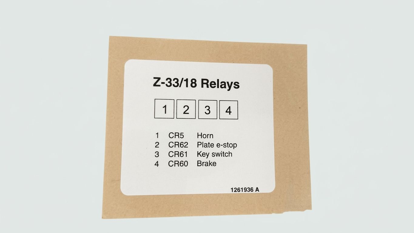 DECAL, LABEL, RELAYS, Z33