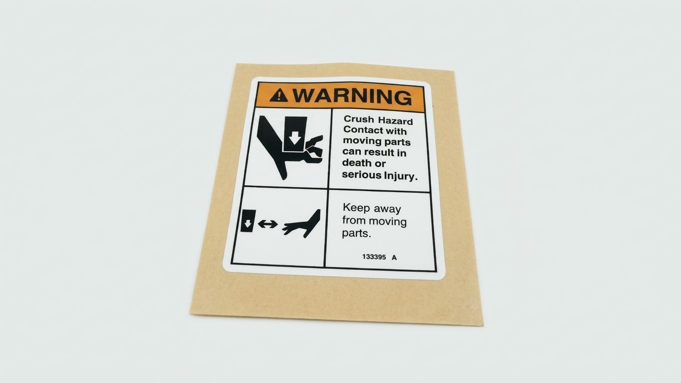 DECAL, DANGER CRUSH HAZARD