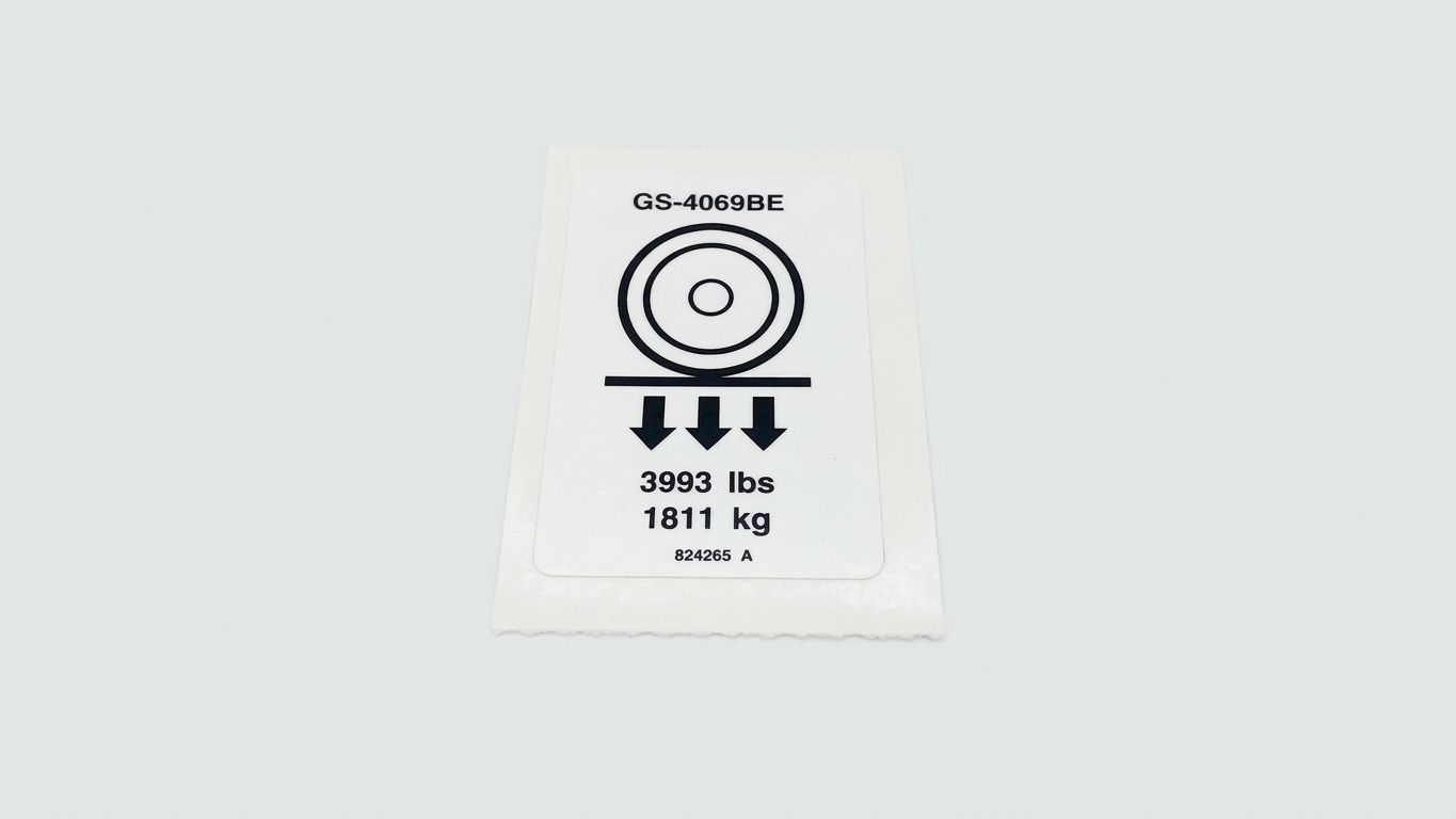 DECAL, LABEL, WHEEL LD, GS4069BE