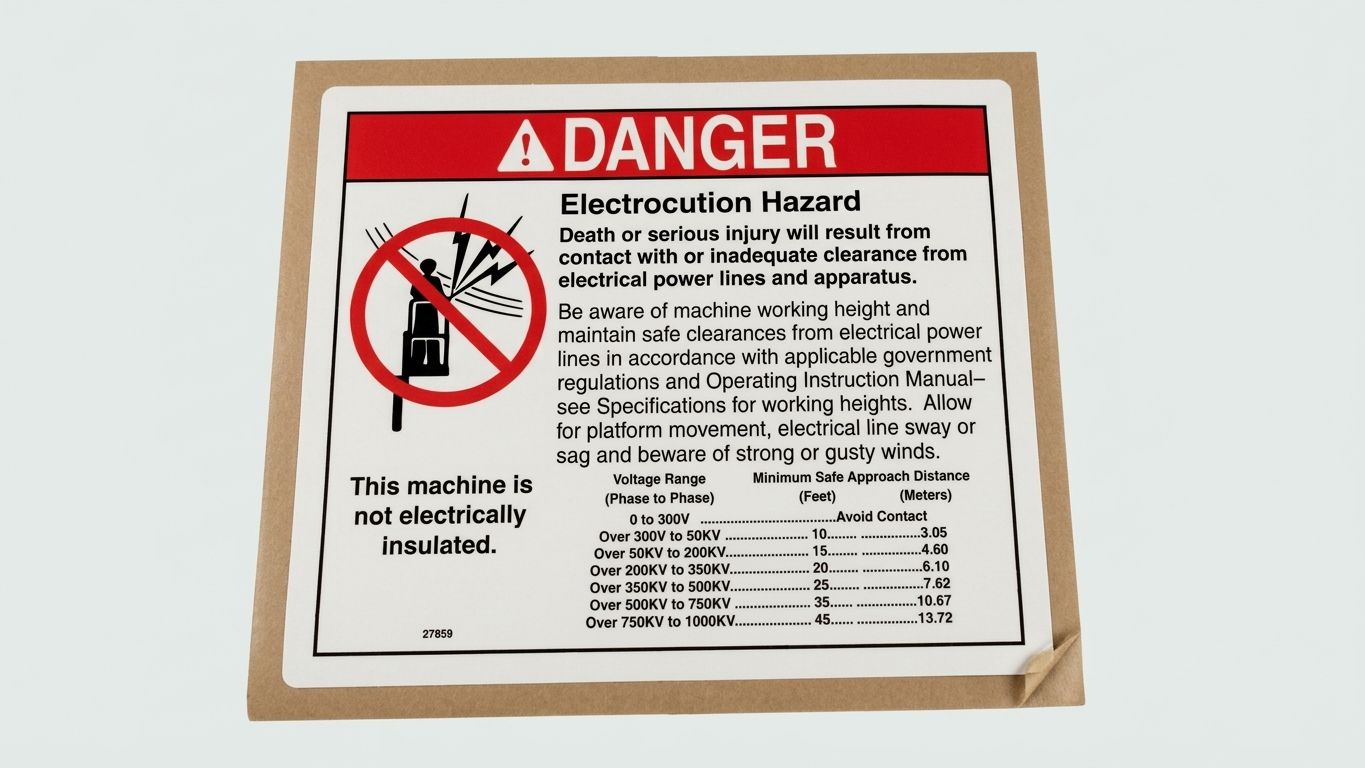 DECAL, ELECTROCUTION HAZARD
