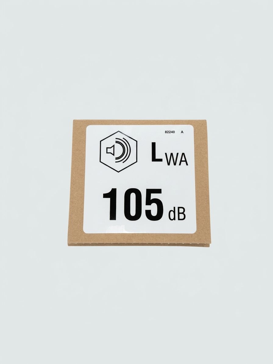 DECAL, LABEL, 105 DB