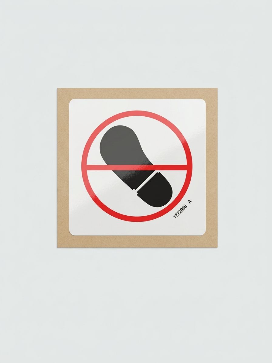 DECAL, NO STEP, HS ADHESIVE