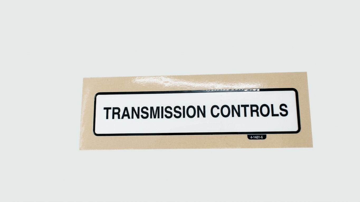 DECAL / TRANSMISSON CONTROL