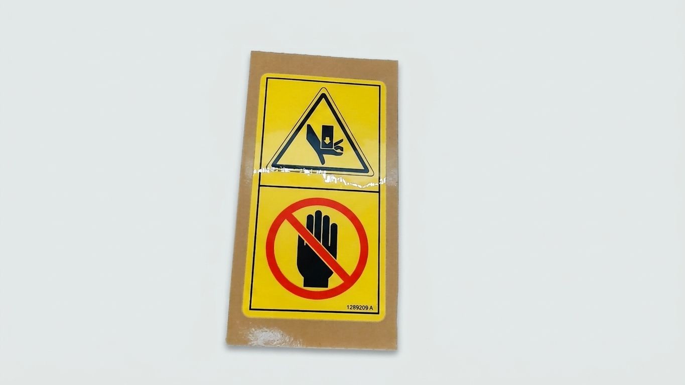 DECAL CRUSHING HAZARD