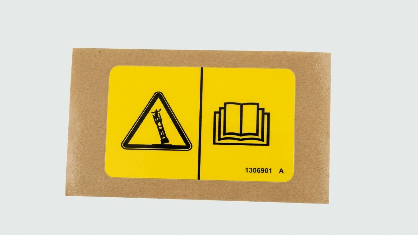 DECAL SYMBOL TIP OVER LIMIT SWITCH, MINI