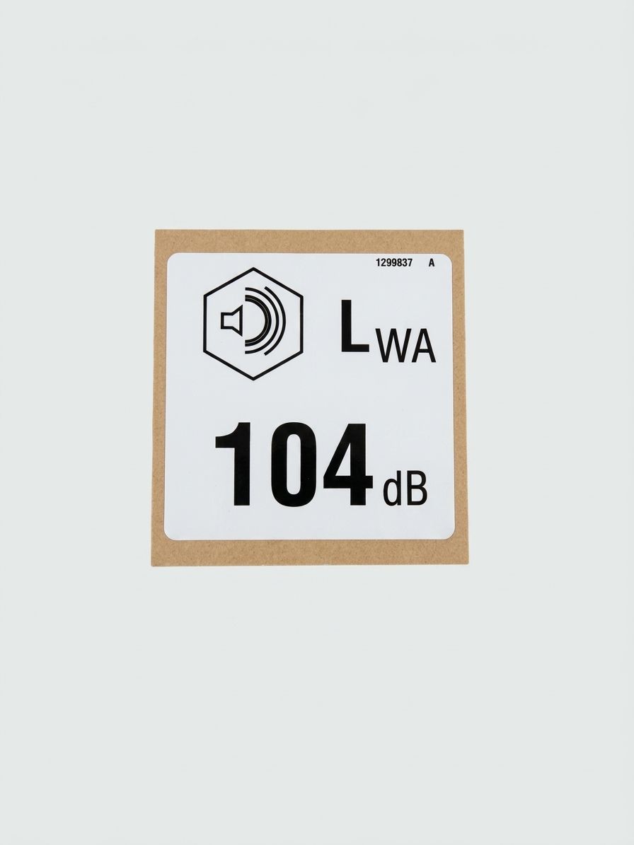 DECAL, LABEL, 104 DB