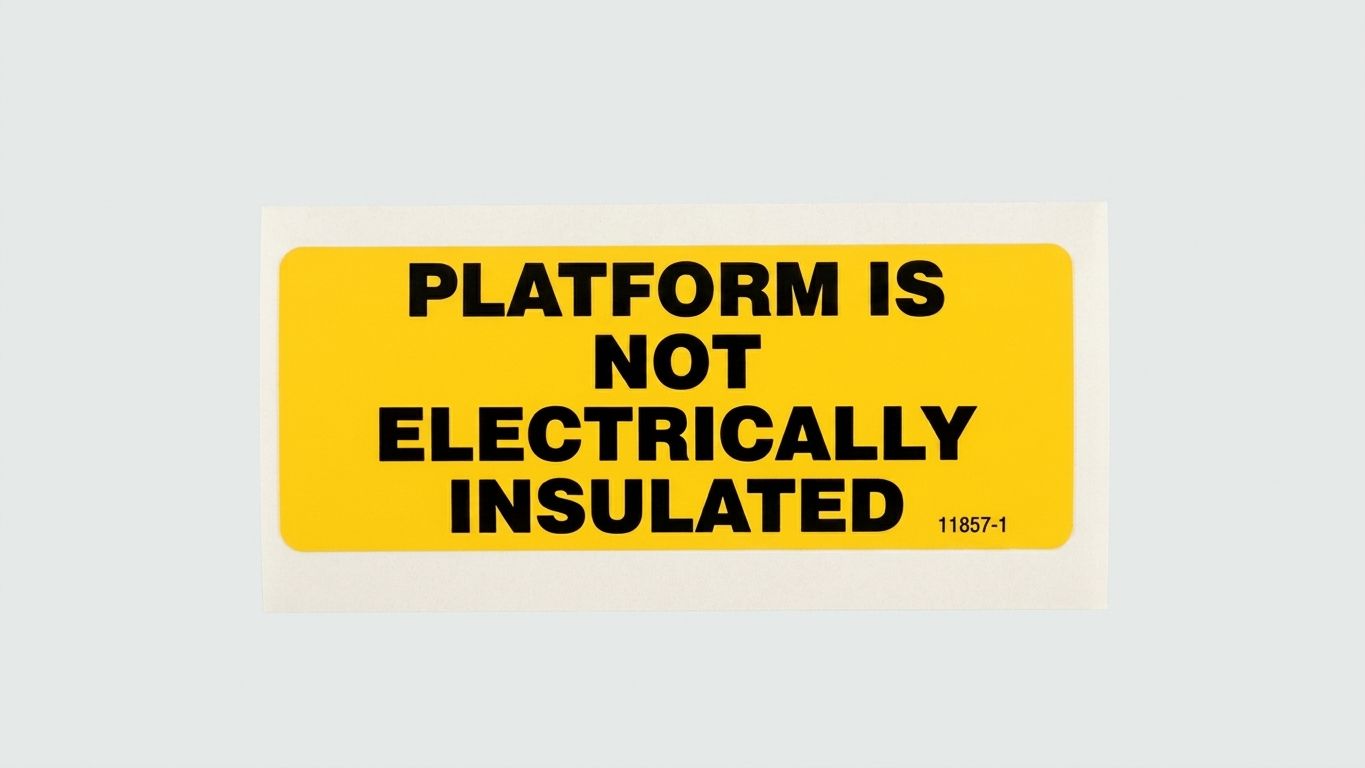 DECAL, NON-INSULATED PLATFORM