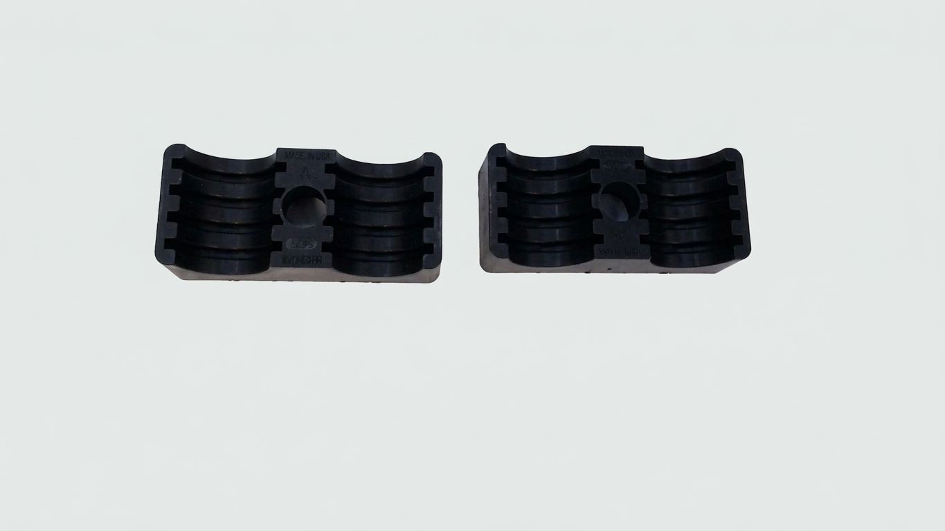 CLAMP HALVES, TWIN, 1/2"PIPE