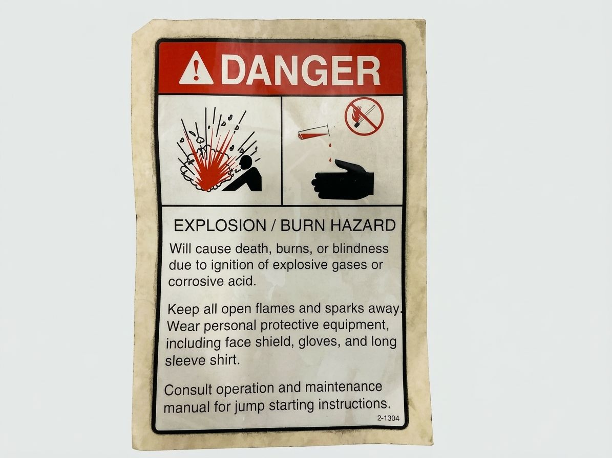 DECAL, EXPLOSION, BURN HAZ, AC