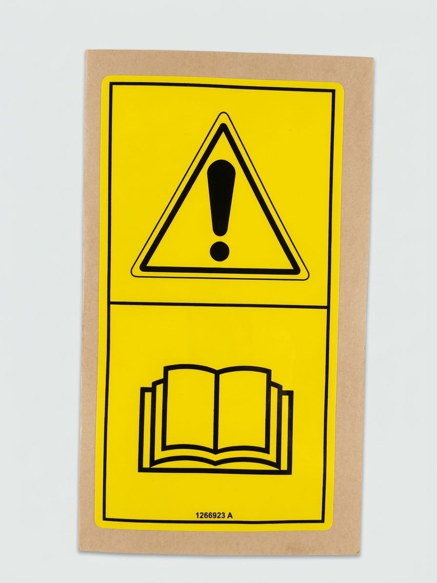 DECAL, WARN, READ MANUAL, SYMBOL