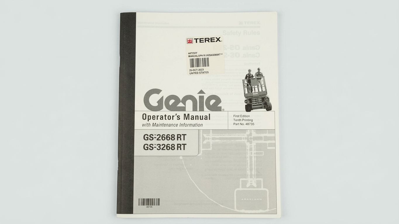 MANUAL, OPR'S, GS26&3268RT