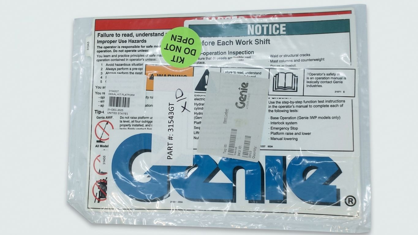 DECAL KIT, PLATFORM
