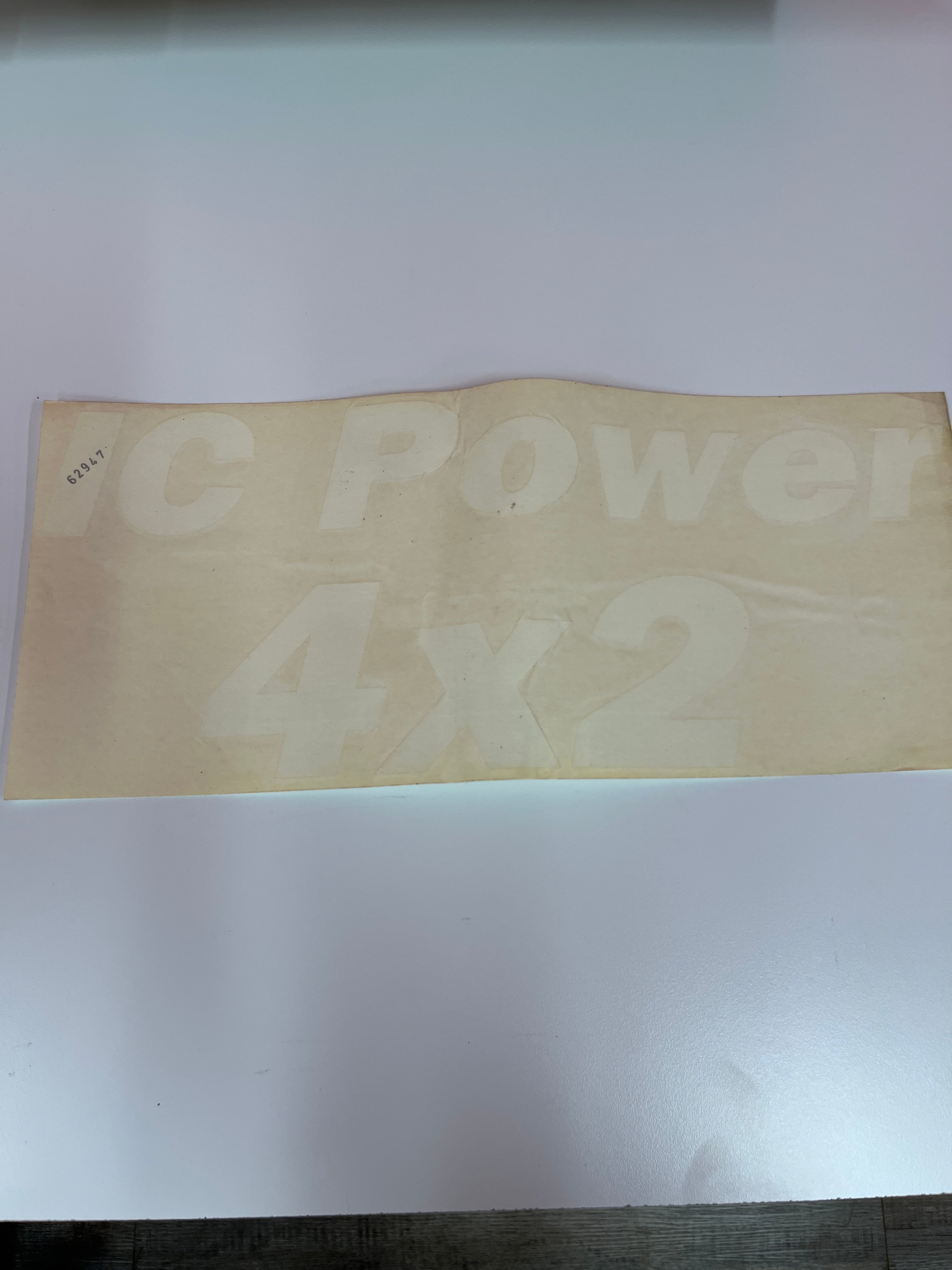 DECAL, COSMETIC, IC POWER 4 X 2
