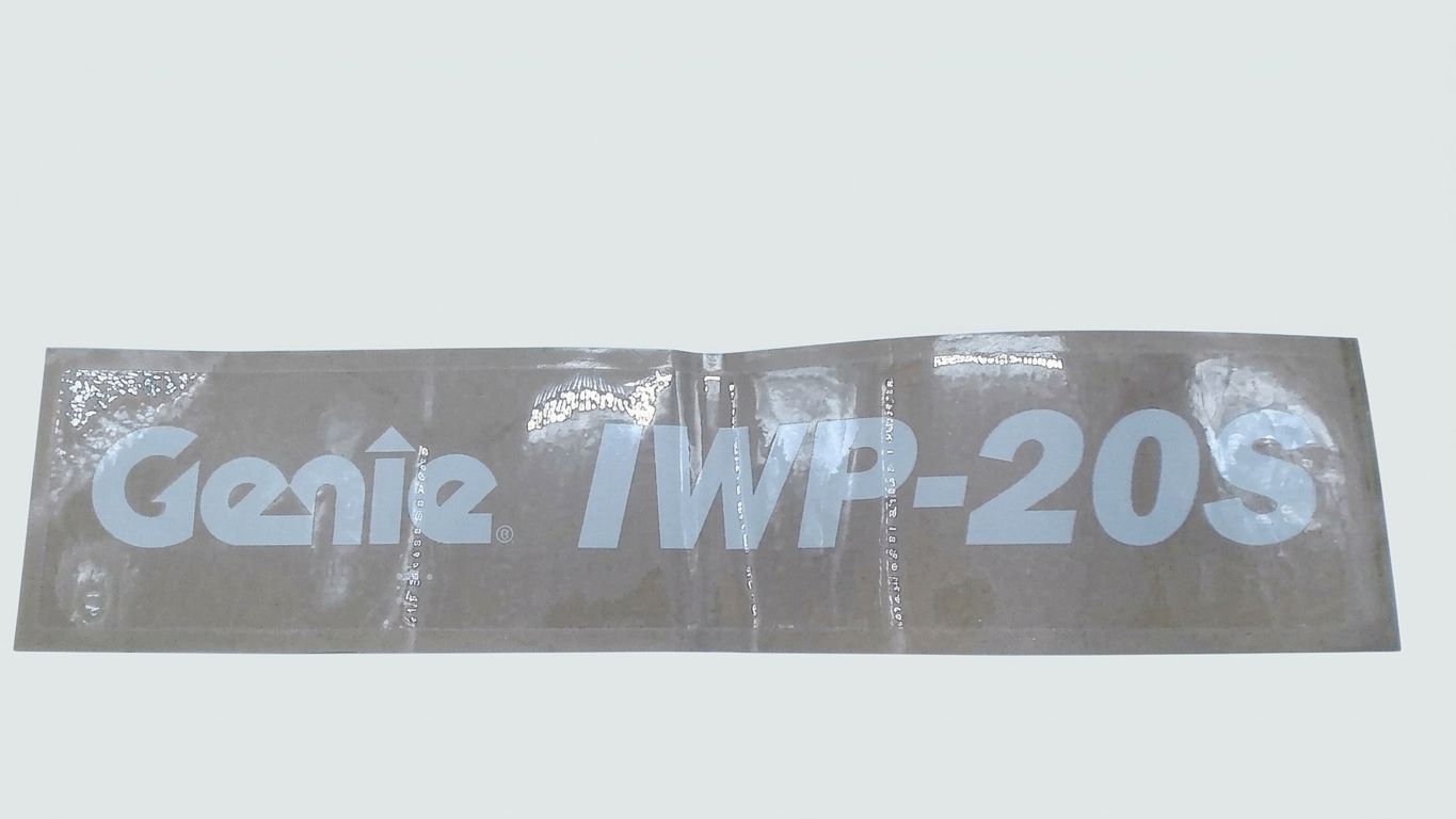 DECAL, COSMETIC, GENIE IWP-20S