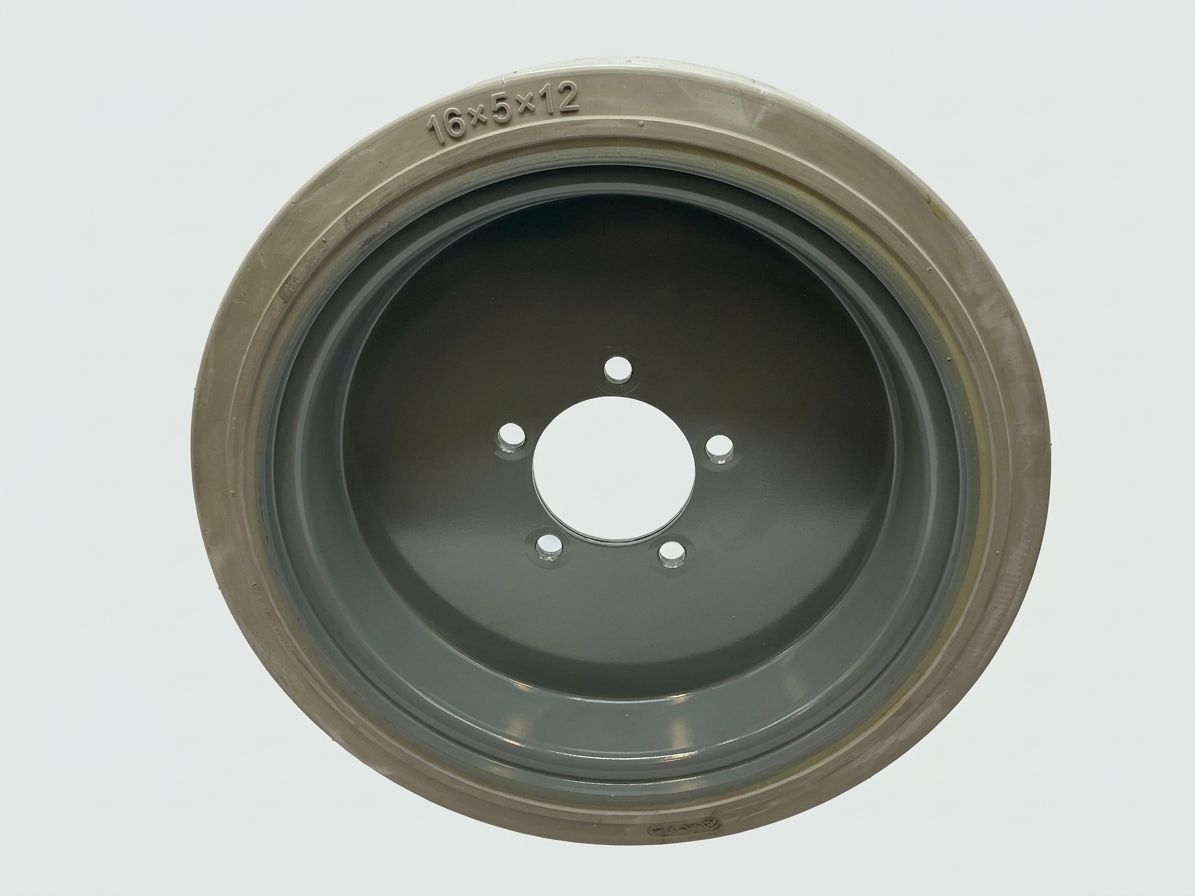 WHEEL/TIRES ASSY, NON-MARKING SOLID, LINE TREAD, 16"