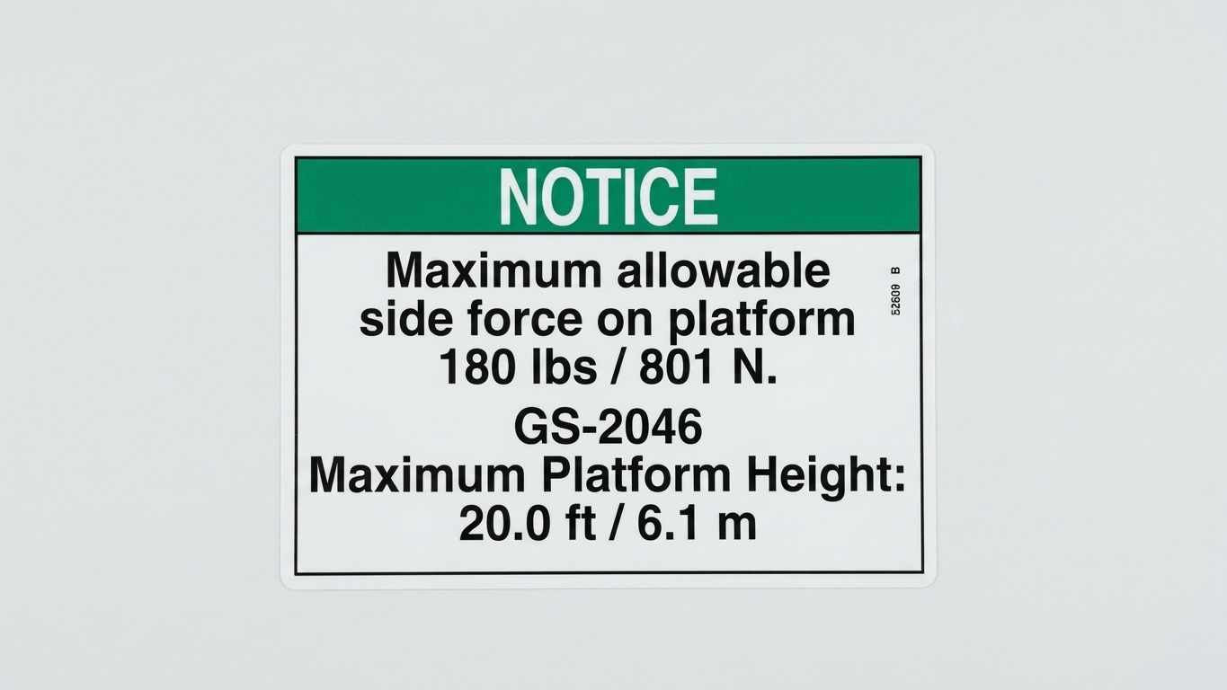 DECAL, NOTICE, SIDE FRC, 2046ANSI