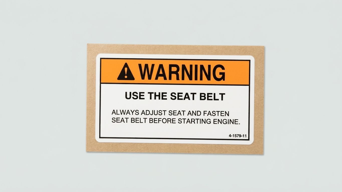 DECAL SEAT BELT