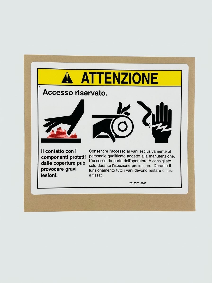 DECAL, WARNING, COMPART ACCESS
